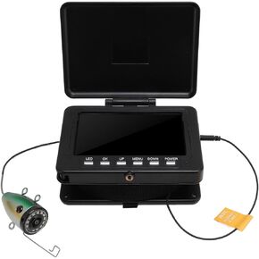 كاميرا الصيد تحت الماء 5 بوصات IPS LCD ، دقة 1280 × 720 ، مستشعر 1080 بكسل CMOS ، كابل PU 30M مع أضواء الأشعة تحت الحمراء 12 ٪ ، بطارية 5000 مللي أمبير في الساعة ،