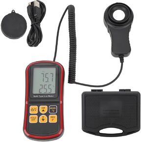Digital Illuminance Light Meter Tester, Handheld Light Meter Digital Illuminance Meter Digital Luxmeter High Accuracy Luminometer Photometer With Data Storage for set design, factory, office or home u