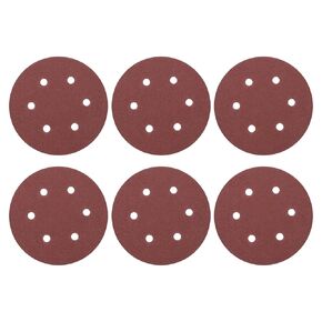HARFINGTON 12 Pcs 9 Inch Sanding Disc 6 Hole 40 Grit Hook and Loop Sandpaper Random Orbital Sander Pads for Woodworking Automotive Metal Polishing