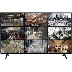 ENS 43 Inch Surveillance-Grade Large Size 24/7 4K Monitor Screen, 43 Inch, 3840 x2160 HD, 16:9 Aspect Ratio, LCD Monitor with HDMI, VGA, USB, Designed for CCTV Security Surveillance DVR/NVR System