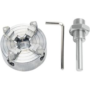 Zinc Alloy 3/4 Jaw Chuck Clamp Drill Chuck Connecting Rod Wood Turning Chuck Metal Lathe Accessories Chuck(C)