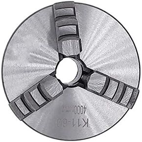 4-Inch 4-Jaw Self-Centering Chuck Set 1Set K11-80 3 Jaws Manual Lathe Chuck with Turning Machine Tools Accessories K11-80 3-Jaw Lathe Chuck Self-Centering Metal with 1-Inch x 8TPI Thread