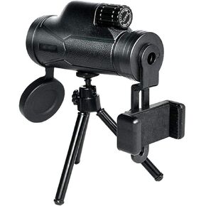 Portable Binoculars High Power 10x42 Monocular Telescope, BAK4 Prism Lens Monocular Compact with Monocular with Smartphone Adapter and Tripod Monocular for Bird Watching Theater Concerts Sport G