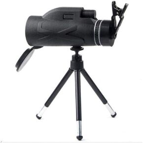 Ultra Hd, High Power Binoculars, Monocular Zoom Telescope 80X100 Portable Prism Optical Phone Clip Tripod Camping Telescope for Indoor/Outdoor