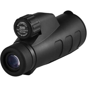 Portable Binoculars High Power 15x50 Monocular Telescope, High Waterproof Monocular Telescope with 22mm Large View Eyepiece BAK4 Prism Lens Monocular for Adults Bird Watching Concerts