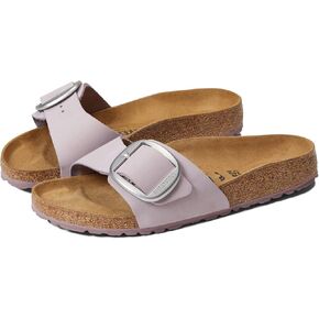 Birkenstock Women's Madrid Big Buckle Washed Metallic Rose