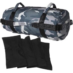 Milisten 1 Set Camouflage Fitness Sandbag Weather Resistant Weight Training Bag for Muscle Building and Endurance Durable Design for Outdoor Workout Enthusiasts Includes Inner Weights