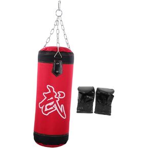 Yardwe 1Set Fitness Sandbags Durable PU Hanging Bag for Boxing Karate Training Easy to Clean for Agility Strength Workouts