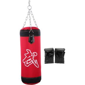 1Set Heavy Duty Kicking Sandbag Exercise Bag Durable Fitness Hanging Bag for Weight Training Thickened with Buckle Punching Bag