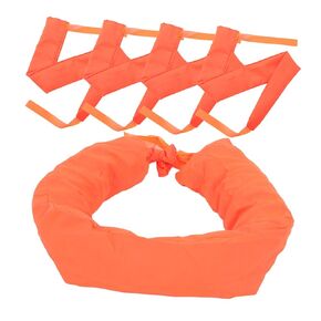 Mobestech 5Pcs Reflective Traffic Cone Weight Bags Antitip Sand Bags for Enhanced Stability Night Visibility Design for Driveways Sports and Construction Use Fabric