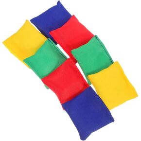VICASKY 8pcs Colorful Mini Bags for Lightweight Tossing for Outdoor Fun Bright Design Enhances Play for Motor Skills Development for
