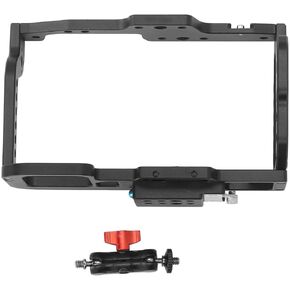 Akozon Camera Cage Aluminum Alloy Lightweight Design Innovative Structure for BMPCC 4K 6K