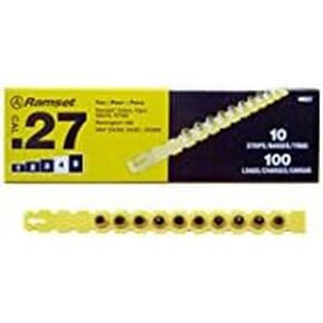 Ramset 4Rs27 Box Of 10 #4 "Yellow" 27 Cal Strip Loads(Sold By 2 Pack)