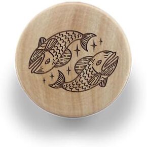 Twelve Constellations Wooden Engraved Knob Nursery Drawer Pull Rustic Doorknob Nature Wood Cabinet Pulls Furniture Handles| | - - (Color: 4X2.5cm 1pcs)