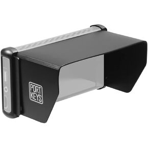 Portkeys PT6 Camera Field Monitor Sunshade Visor مع حالة مطاطية مقاومة للانخفاض