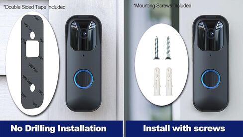 جبل Doorbell Blink - عدم الحفر ، التثبيت السهل ، أبيض in Kuwait