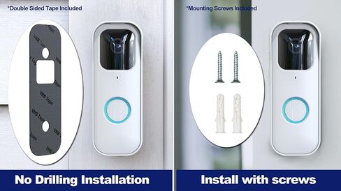 جبل Doorbell Blink - عدم الحفر ، التثبيت السهل ، أبيض in Kuwait