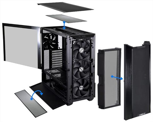 Lianli Lancool III-RX Filter Kit ، الأسود ، المغناطيسي ، LAN3-1X in Saudi Arabia