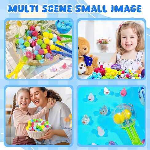 Bbiamsleep 352 Pcs 4th of July Sensory Bin Filler Fine Motor Skills Counting Sorting Pom Poms Decorations Patriotic Sensory Bin Items for Independence Day Sorting Counting Training in Saudi Arabia