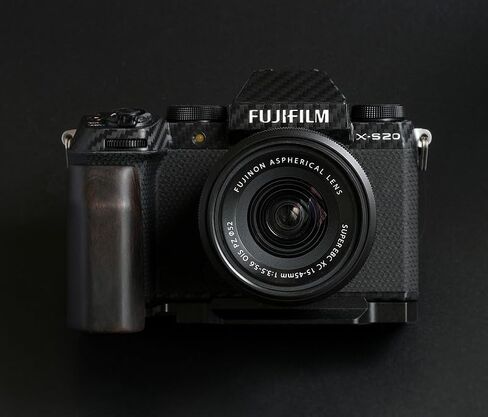 Handmade Wood Hand Grip Holder Handle for X-S20 XS20 Camera with Alloy Baseplate (Ebony(Black Alloy Base)) in Saudi Arabia