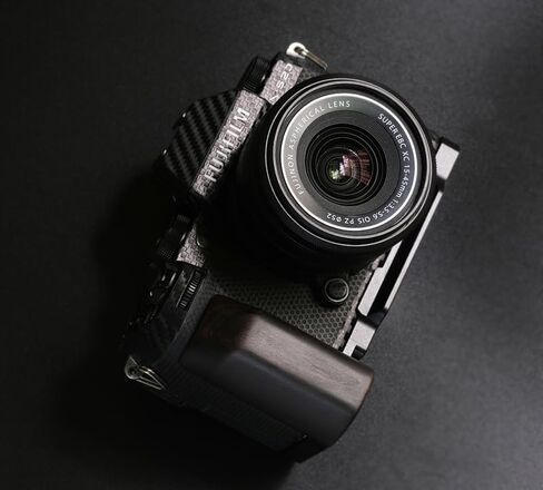 Handmade Wood Hand Grip Holder Handle for X-S20 XS20 Camera with Alloy Baseplate (Ebony(Black Alloy Base)) in Saudi Arabia