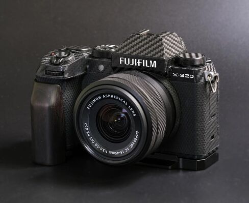 Handmade Wood Hand Grip Holder Handle for X-S20 XS20 Camera with Alloy Baseplate (Ebony(Black Alloy Base)) in Saudi Arabia