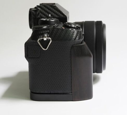 Handmade Wood Hand Grip Holder Handle for X-S20 XS20 Camera with Alloy Baseplate (Ebony(Black Alloy Base)) in Saudi Arabia