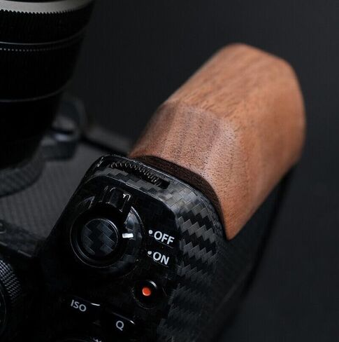 Handmade Wood Hand Grip Holder Handle for X-S20 XS20 Camera with Alloy Baseplate (Ebony(Black Alloy Base)) in Saudi Arabia