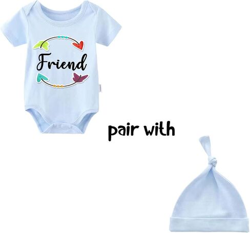 Baby Triplets Bodysuit Best Friends Forever Newborn Twin Clothes Boys Romper Girls Outfit With Hat Set in Kuwait