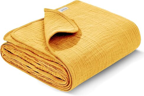 Muslin Swaddle Blankets, Swaddle Blanket for Baby Girls and Boys, Baby Essentials, Suitable for Neutral Newborns and Crib Essentials, Large 40 x 36 inches (Rainbow) in Saudi Arabia