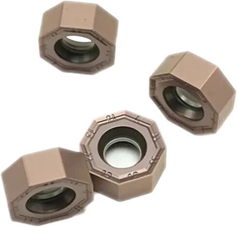 10pcs onmu onmu050505 carbide عالية الكفاءة مزدوجة الوجه 8 زاوية إدراج مطحنة لآلة قطع طحن 45 درجة (onMU050505-HT Th550) in Kuwait