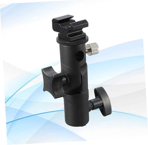 Homsfou Metal Flash Holder Bracket Mutbrella Counting لكاميرات DSLR ومصابيح LED يتصاعد أحذية قياسية متوافقة مع التصوير الفوتوغرافي والفيديو in Kuwait