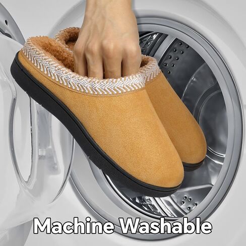 Mixin Womens House Slippers مريح الفراء الدافئ مبطن بأحذية غرفة نوم الرغوة مع مطاط مضاد للانزلاق في الهواء الطلق في الهواء الطلق in Kuwait