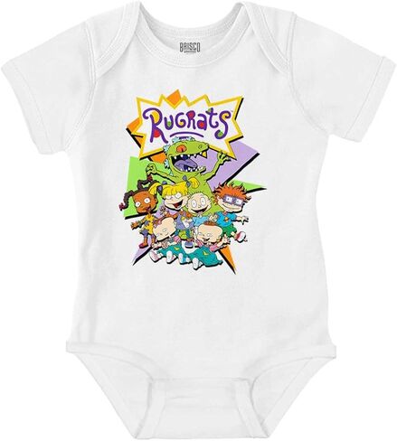 Brisco Brands Rugrats Retro Cartoon Characters Baby Romper Boys or Girls in Kuwait