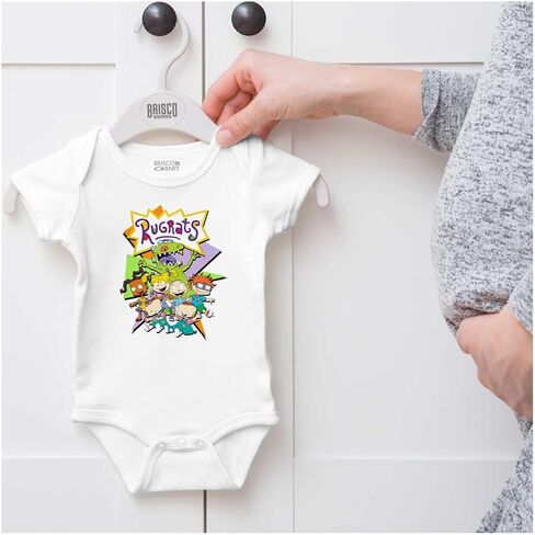 Brisco Brands Rugrats Retro Cartoon Characters Baby Romper Boys or Girls in Kuwait
