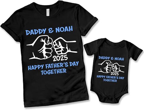 Custom Our First Fathers Day Matching Shirts, Dad and Son Matching Outfits, Father and Daughter Shirts in Saudi Arabia