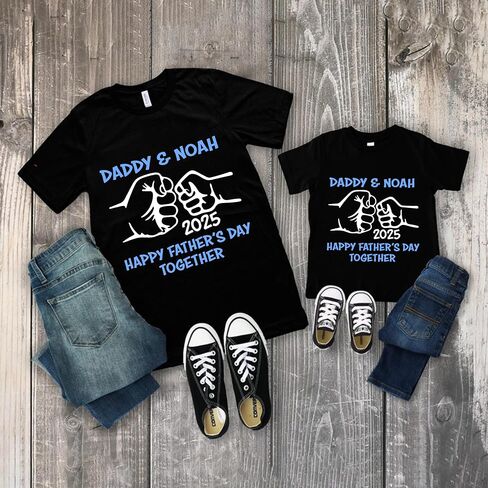 Custom Our First Fathers Day Matching Shirts, Dad and Son Matching Outfits, Father and Daughter Shirts in Saudi Arabia