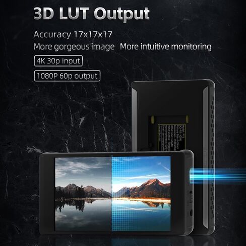 Portkeys PT6 + NP-F750 Battery + Zgcine Charger Kit, 5.2" DCI-P3 IPS Touchscreen DSLR On-Camera Field Monitor,4K HDMI 30p Input 1080P 60 HDMI Output 3D LUT Output Peaking Frame in Saudi Arabia