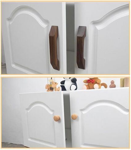 Modern Beech Wooden Handles For Cabinet And Wardrobe Drawer Handles Drawer Dresser Door Knobs Cupboard Knob Furniture Handle in Saudi Arabia