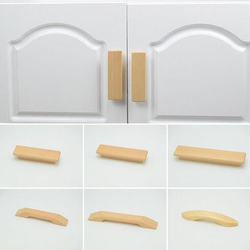 Modern Beech Wooden Handles For Cabinet And Wardrobe Drawer Handles Drawer Dresser Door Knobs Cupboard Knob Furniture Handle in Saudi Arabia