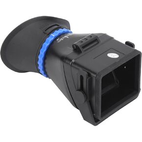 Zerodis LCD Viewfinder High Definition 3x Magnifier for Camera SLR Viewfinder Suitable for Elderly Black Compatible with 3in/3.2in Screen