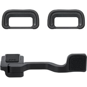 JJC Soft Eye Cup Eyecup Eyepiece & Metal Thumb Rest Grip for Sony A6700 Mirrorless Camera
