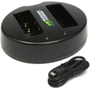 شاحن بطارية USB Dual Power Dual USB لـ Leica BP-DC15 و Leica C-Lux ، D-Lux 7 ، D-Lux 8 ، D-Lux (النوع 109)