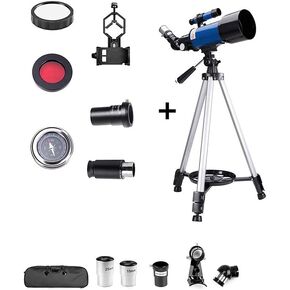 Astronomy Telescope Refractor,for Kidsbeginners,70Mm Aperture 400Mm,Travel for Adult Backpack,