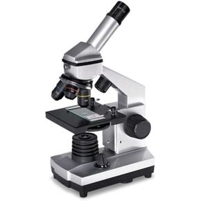 Microscopes,Straight monocular,40X-2500X Magnification,with Two LED Light Sources,