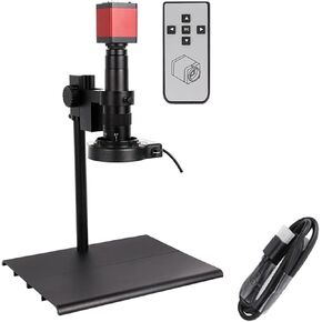 Microscope Kit Digital Video Monocular Microscope Set 180X/130X C-Mount 13MP/38MP/48MP 4K HDMI USB Camera Microscope Lens Adapters