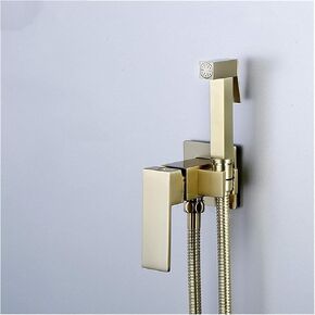 ToiletSprayer WC- Spray Set with Warm and Cold Water, Bath/WC Accessories for Pets, Rose Gold,Rose Gold(Titanium Gold)