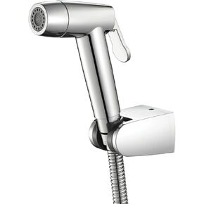 HandheldSprayer ABS Cloth Diaper Sprayer 2 Function Round ShapeSprayer for Toilet and Shower Sprayer for Pet, Bathroom or Toilet,Black a(Chrome a)