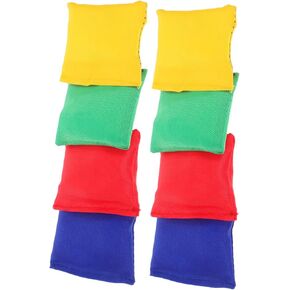 HANABASS 8pcs Colorful Sandbag for Lightweight Outdoor Tossing Fun for Enhances Motor Skills and Coordination