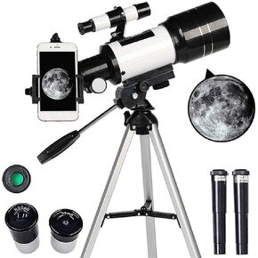 Telescope Telescopes Portable Monocular Astronomy for Beginners and Kids with Adjustable Tripod Smartphone Adapter Moon Filter Travel,Viewing